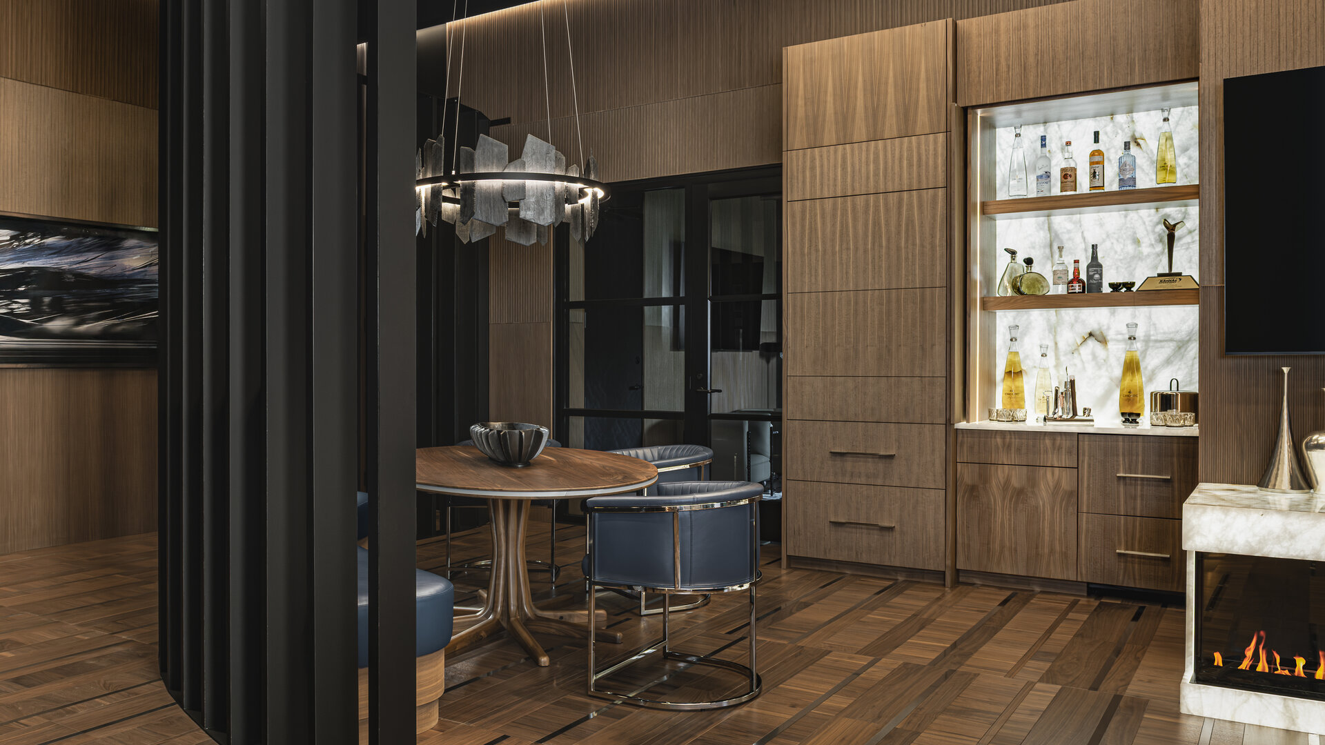 Custom millwork and cabinetry by Rift Co. Designs